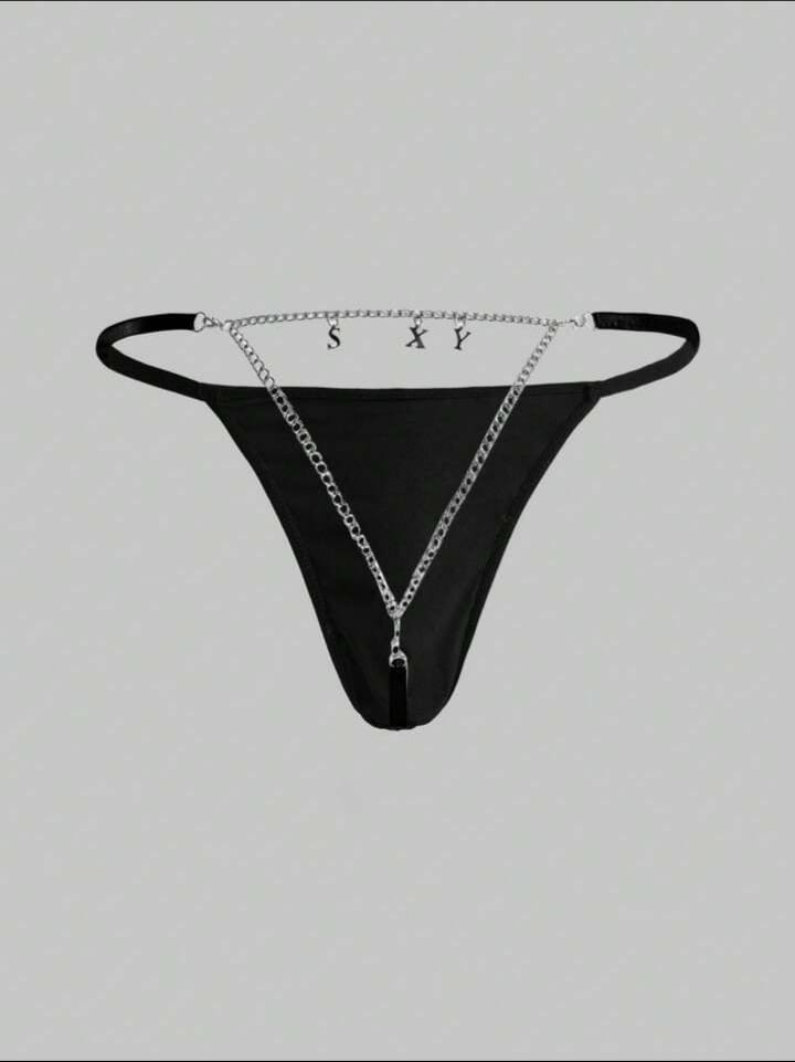 Men's Latter Chain Decore Sexy Underwear